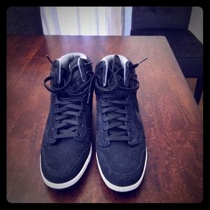 Nike Dunk Sky High wedge sneakers leather zig zag